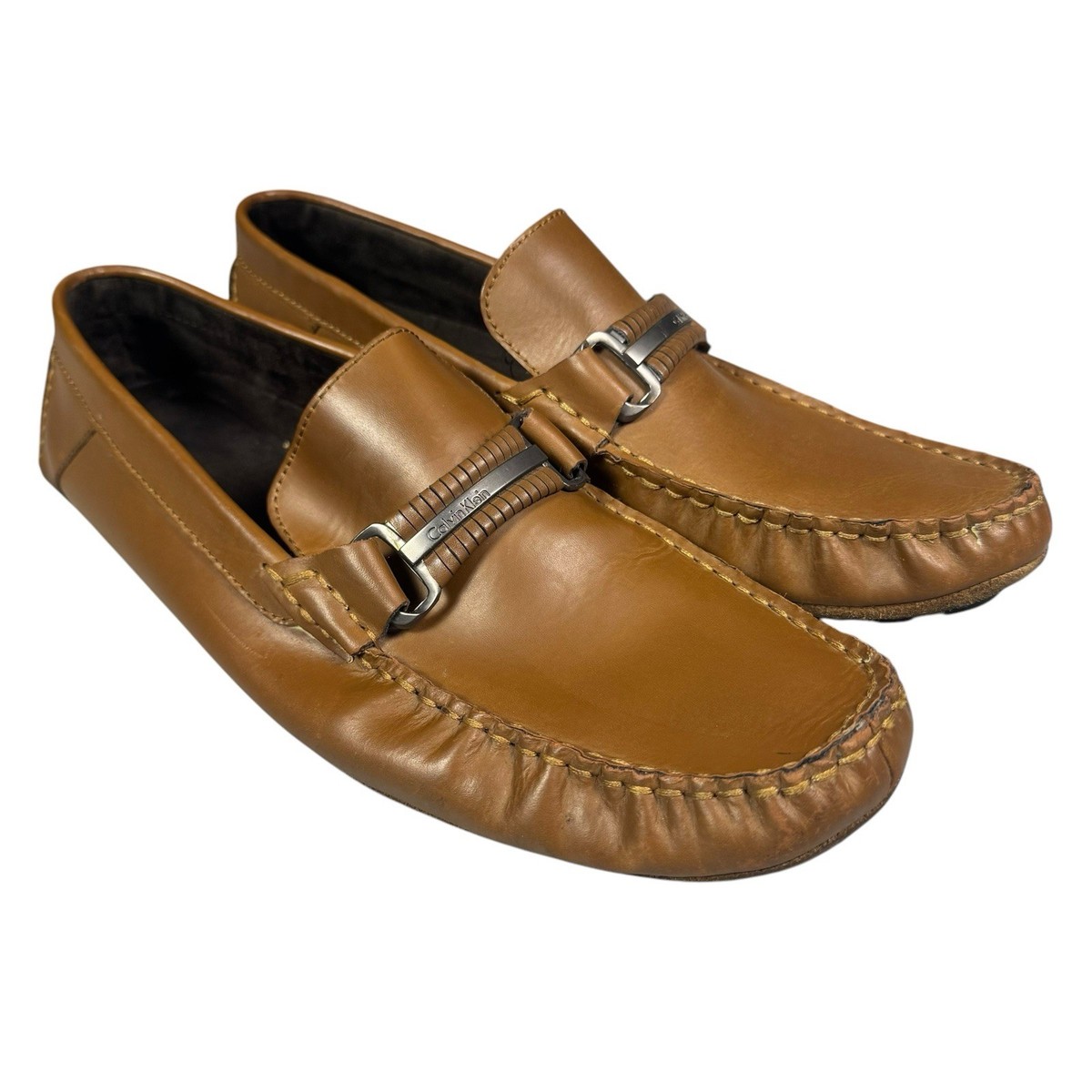 Calvin Klein Black Magnus Moccasins Loafers Men\'s Size 11.5 Boat Shoes Calvin Klein M Moccasin Casual Shoes for Men for sale | eBay main image 3
