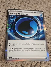 Bubbly Water Energy 084/086 Holo Rare - Me04: Chaos Rising Pokemon TCG NM