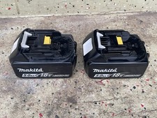  Lot of 2 Genuine OEM Makita Battery 18v 5Ah BL1850B Lithium Tool Batteries