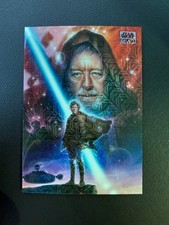 2025 Topps chrome star Wars galaxy Luke Skywalker And Obi-wan kenobi Mojo 36/50