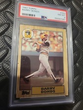 1987 Topps - Barry Bonds #320 (RC)  PSA 8