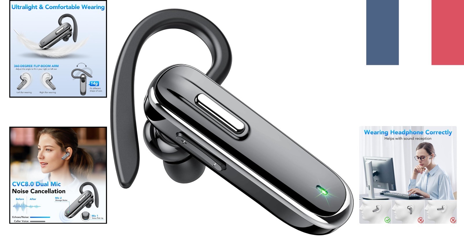 Casque Bluetooth Q5 anti bruit périphérique pour isoler les sons extérieurs