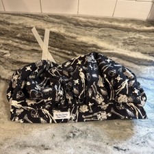 Orthopedic Inspired Scrub Hat Black With Skeletons, Bones, Skulls Etc. Unused