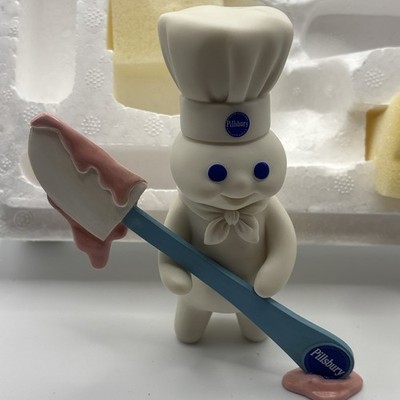 Vintage Pillsbury Doughboy Figurine Spreading It On Thick 2002 Collector 5'' NIOB
