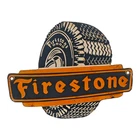 Vintage Old Antique Rare Fire Stone Adv. Embossed Porcelain Enamel Sign Board