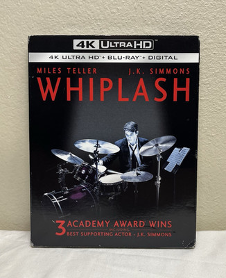 Whiplash 4K Ultra HD Blu-ray Digital 2014 Slip Cover Included New Sealed