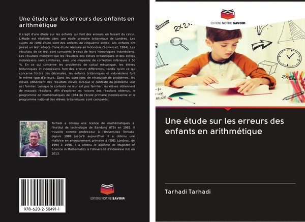 Tarhadi Tarhadi | Une éTude Sur Les Erreurs Des Enfants En ArithméTique | Buch-image
