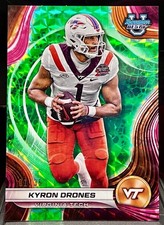 KYRON DRONES 2024 Bowman Best U #52 Lime Green Geometric Refractor 01/35 Packers