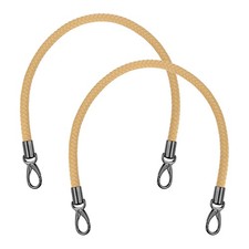 2 Pcs Braided Purse Strap, 25.6 Inch for Handbag Tote Making  Apricot 