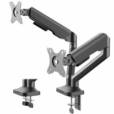 VIVO Pneumatic Arm Dual Ultrawide Monitor Desk Mount, Fits up to 35" Screens