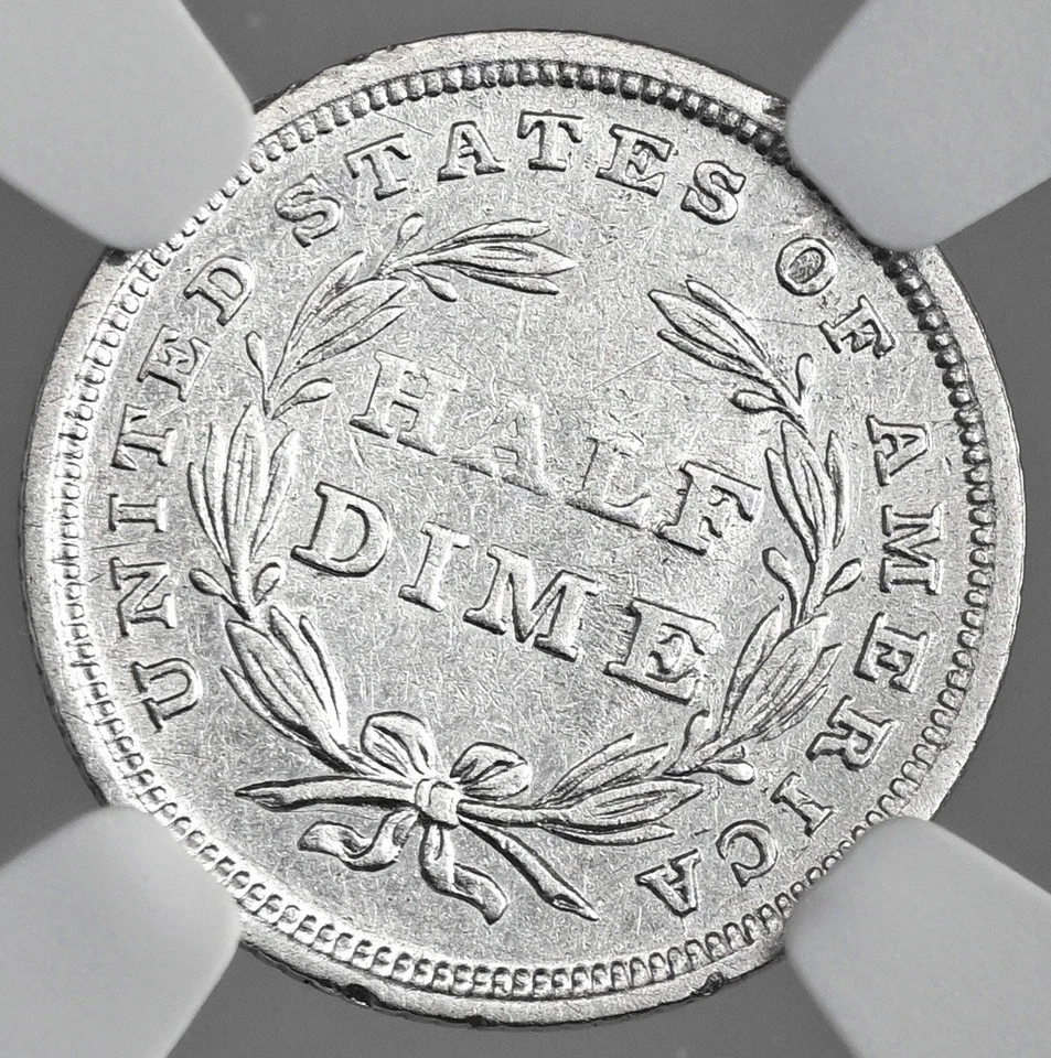 1837 H10C LIBERTY SEATED HALF DIME NGC XF DETAILS "SCRATCHES" 8404748-020 - Image 3 of 4