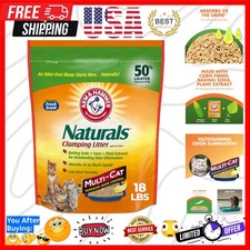 Naturals Clumping Cat , Litter Odor Control, Multi Cat Litter, 18 lb. Bag