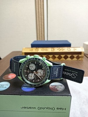 New Omega Swatch Speedmaster Chronograph Watch