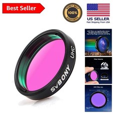 Light Pollution Reduction 1.25-Inch UHC Telescope Filter for Clear Sky Imaging