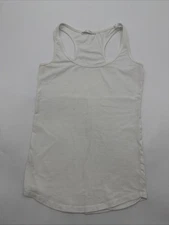 Zara Trafaluc Organic Cotton Tank Top Women S White Solid .#38923