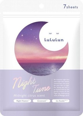 [NEW, JAPAN EXCLUSIVE] Lululun Night Tune Midnight Citrus Scent (7 Sheets)