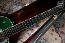 Gretsch G6129T Jet Japanese Green Sparkle-HEADSTOCK REPAIR
