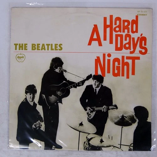 BEATLES A HARD DAY'S NIGHT APPLE AP8147 Japan FLIPBACK COVER VINYL LP