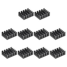 Electronic Radiators Heatsink for MOS GPU IC Chip Black 19 x 14 x 7 mm 10pcs