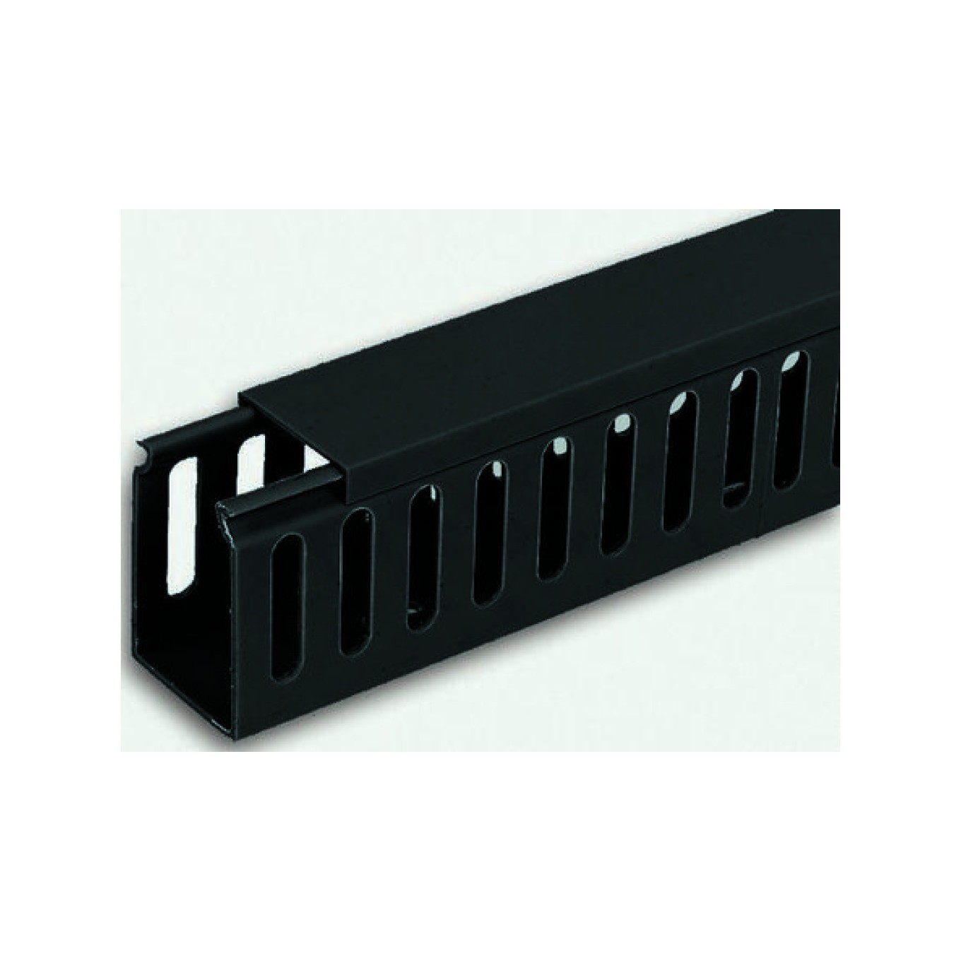 Rs Pro Nero Passaggio Dei Cavi, Canalina Per Cavi 40X40x2mm (200 Cm) - Immagine 2