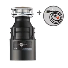 Badger 700, 3/4 HP Continuous Feed Kitchen Garbage Disposal with Power Cord Kit,