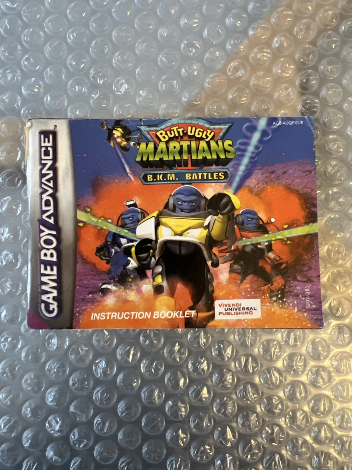 Notice Seule Butt Ugly Martians B.K.M. Battles Nintendo Game Boy Advance GBA EUR