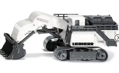 Liebherr R9800 Mining Excavator White and Gray 1/87 (HO) Diecast Model by Siku