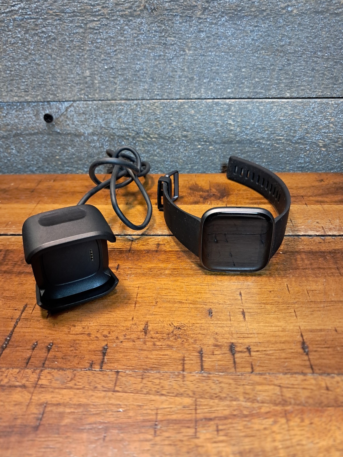 Fitbit Versa 2 Smart Watch with Graphite Body and Black Band for Health & Fitness Tracking FB507-image