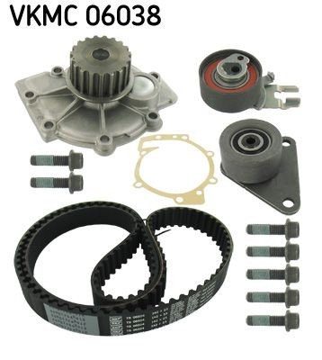 Cooling Water Pump & Timing Belt Kit SKF VKMC 06038 Fits Ford Volvo C30 C70