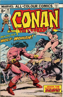 Conan the Barbarian (1970) #  49 UK Price (6.5-FN+) Wolf-Woman 1975