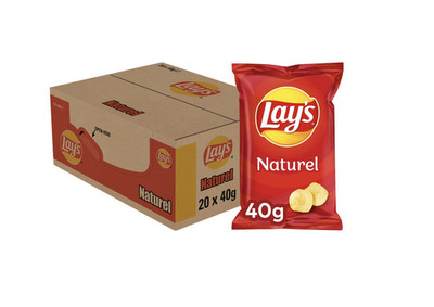 NATUREL CHIPS - 20 x 40 GRAMM BY LAY´S (27,48 EUR/kg)