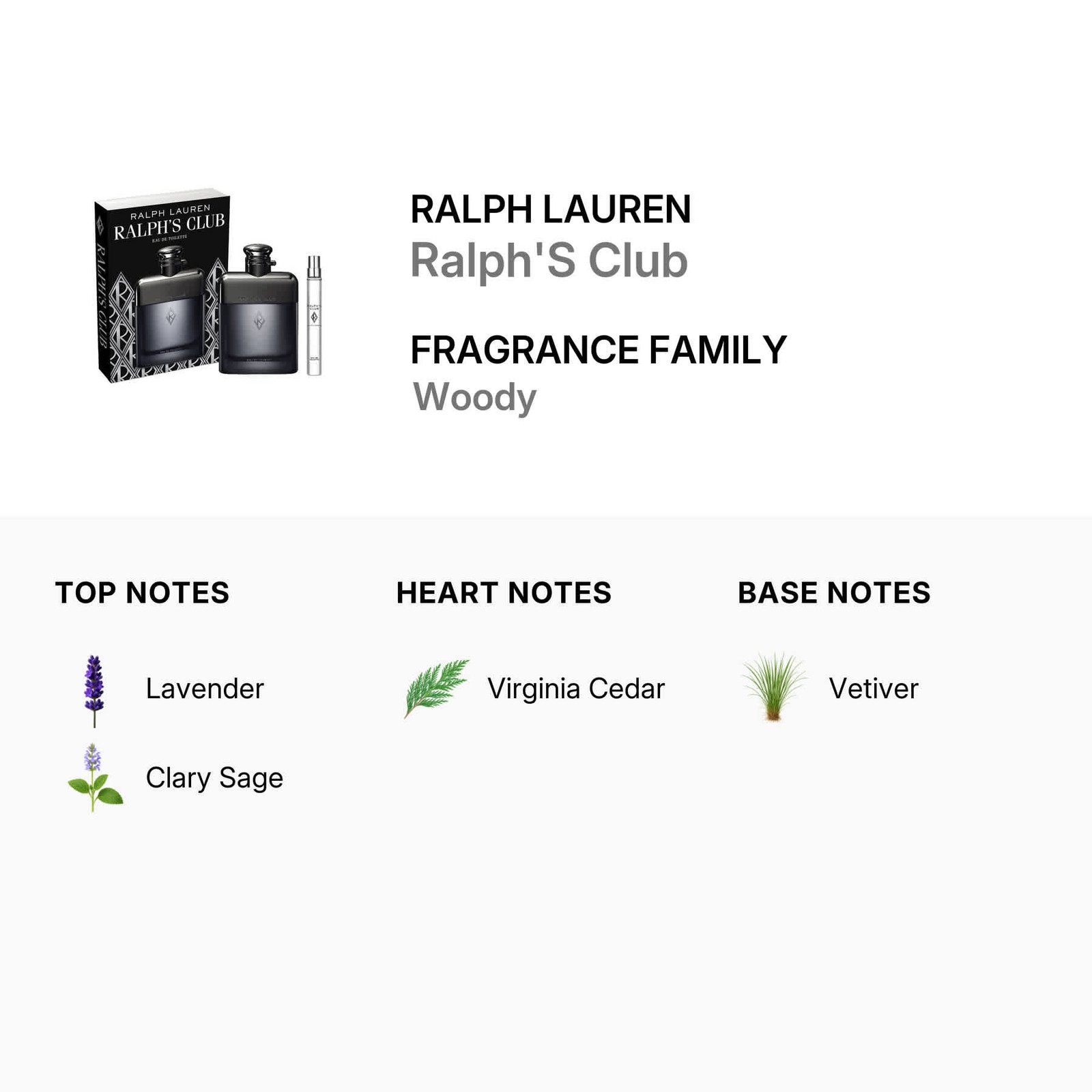 Ralph Lauren Men's Ralph'S Club 2pcs EDT Gift Set Fragrances 3605973004382