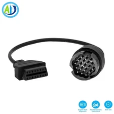 Diagnostic Adapter Cable OBD1 19Pin to OBD2 16Pin for Porsche 964, 968, 986,997