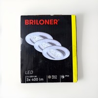 Briloner Led Einbauleuchte 3Er Set 5W 400Lm 3000K Weiß Schwenkbar Spot Ø82Mm
