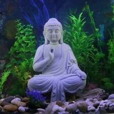 Aquarium Decoration Tank Ornament Fengshui Fish Tank Buddha Sitting Statue