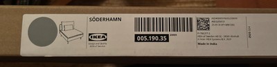 Ikea SODERHAMN Cover 1 Seat Section Tonerud Gray 005.190.35 New 2 Available