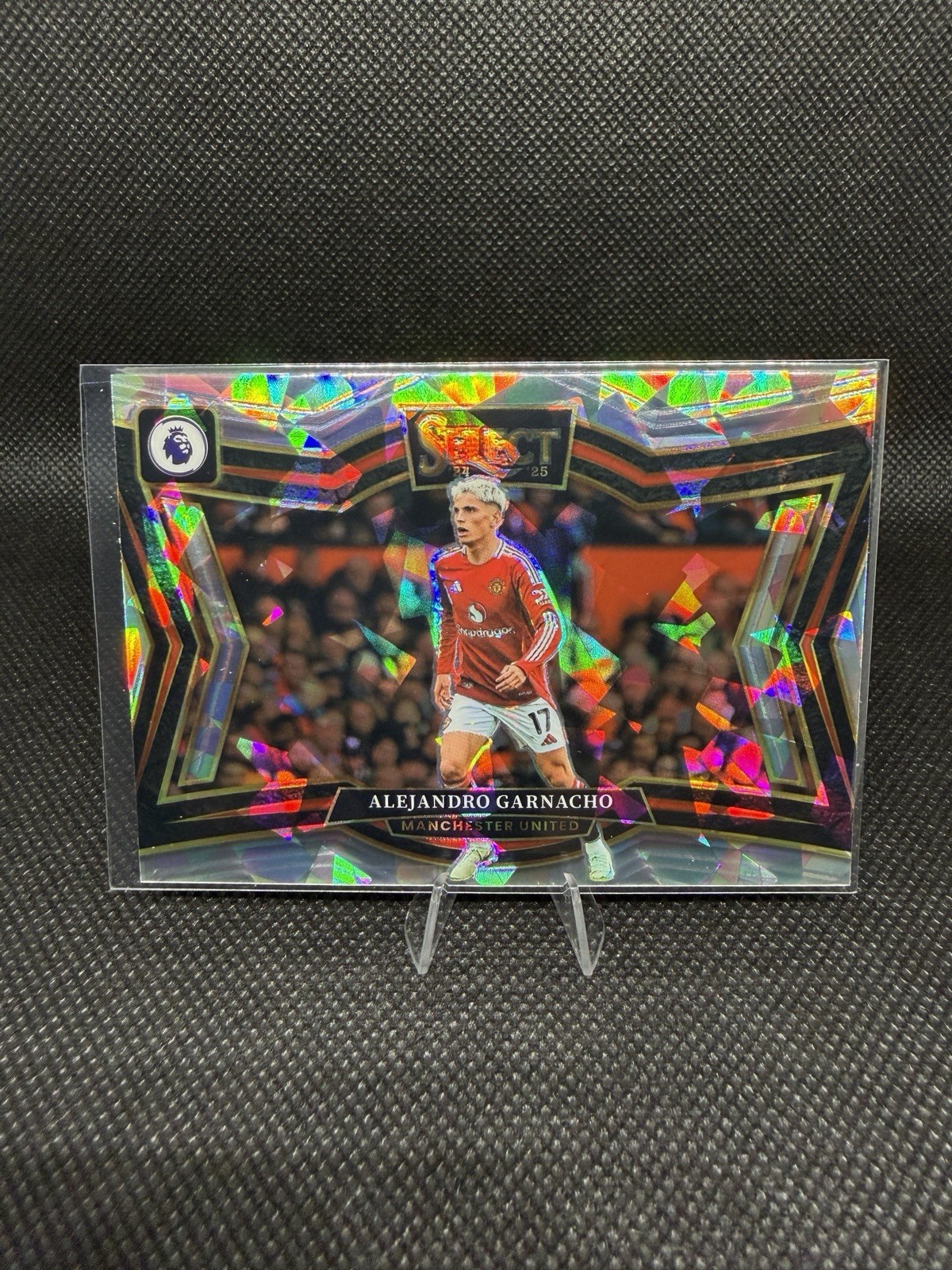 24-25 Panini Select Premier League Field Level Alejandro Garnacho #228 Ice Prizm