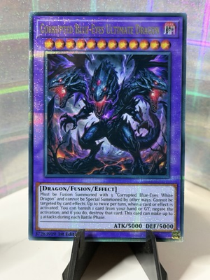 #ad #ad Yu Gi Oh TCG Corrupted Blue Eyes Ultimate Dragon Custom Starlight Rare $10.00