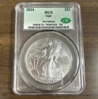 2024 American Silver American Eagle First Delivery CAC MS-70