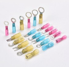 Assortment Heat Shrink Wire Connectors Electrical Ring Spade Crimp Terminal USA