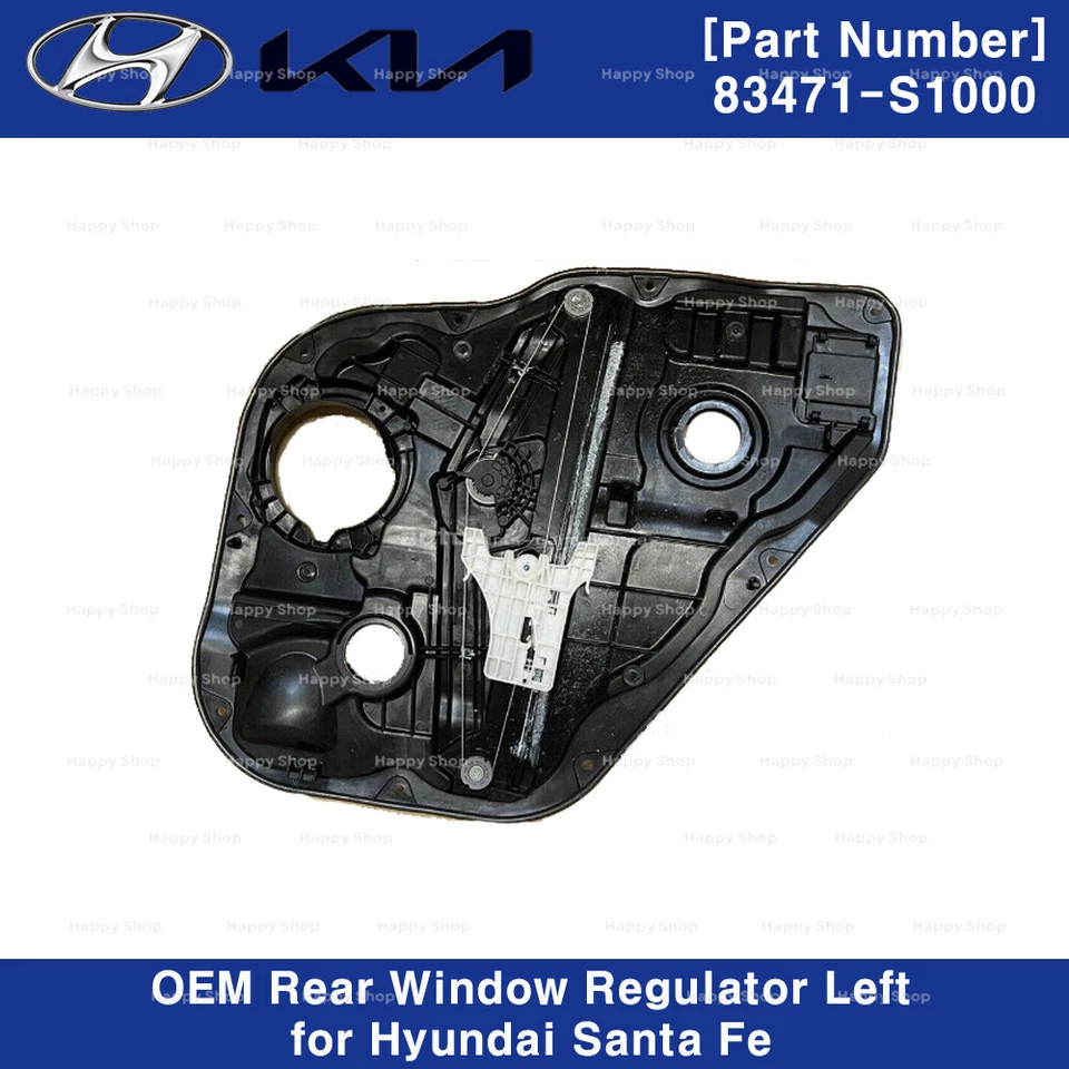 83471S1000 NEW OEM Rear Window Regulator Left for Hyundai Santa Fe 2019-2022 - Image 2 of 2