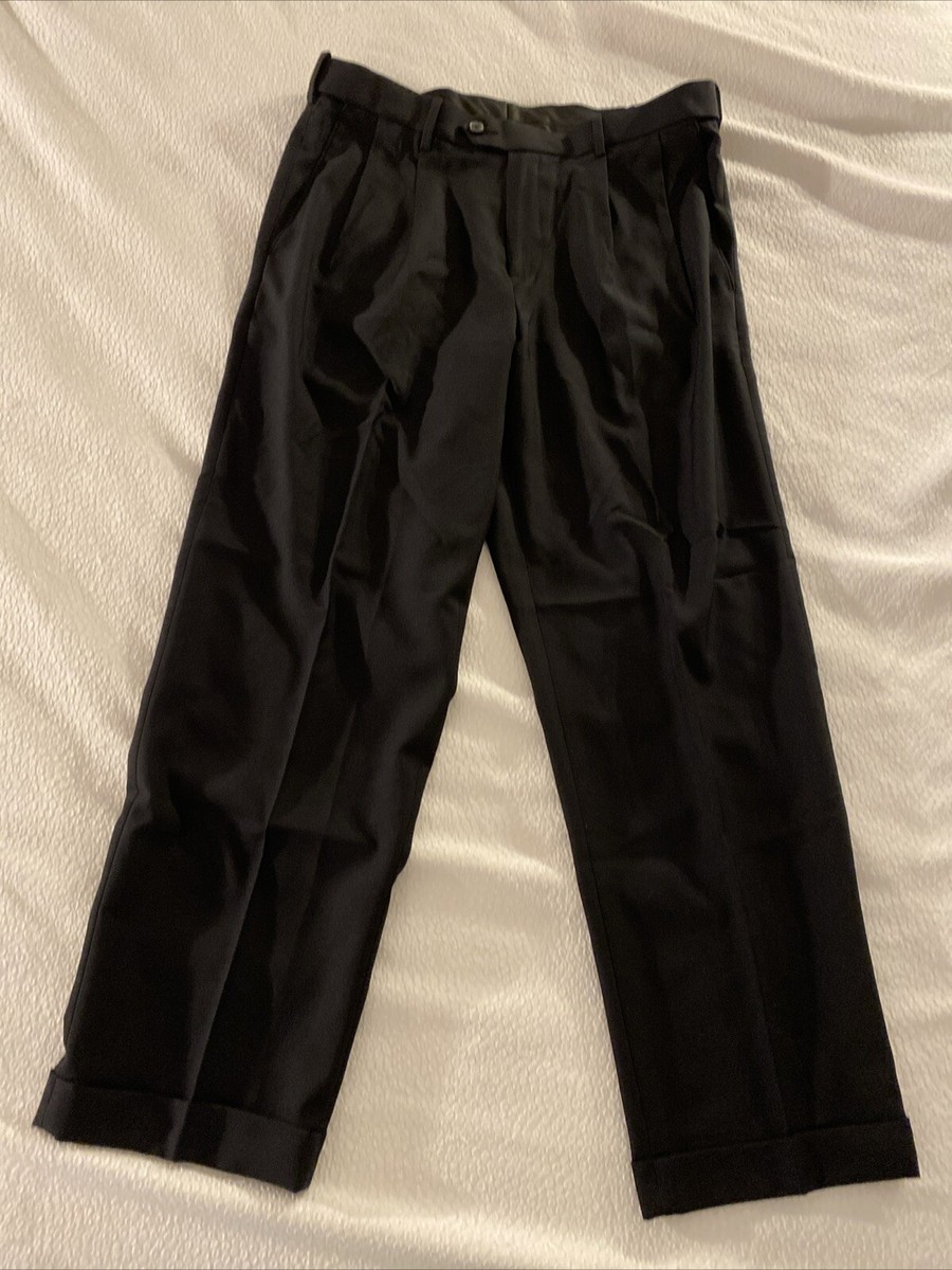 Croft & Barrow Classic Fit - The Easy Care Dress Pant 36x30 Jet Black | eBay