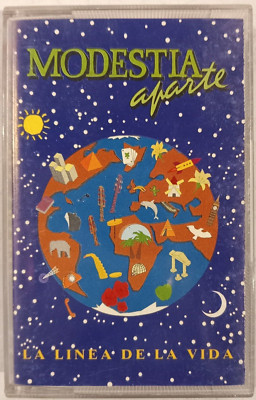 MODESTIA APARTE - LA LINEA DE LA VIDA - 1992 SPANISH TAPE ALBUM, LATIN ROCK