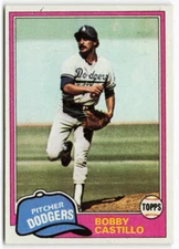 1981 Bobby Castillo Topps - Los Angeles Dodgers