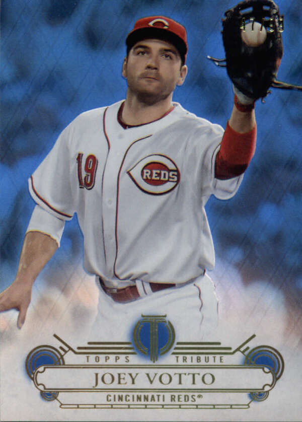 2014 Topps Tribute Blue #31 Joey Votto SER #/99 Cincinnati Reds  BX T2C