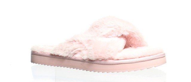 blush pink slippers