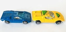 Vintage Summer Marz Karz Lamborghini Countach Blue 1:64 Lot 675A + Image Ylw Car