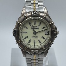 Guess Waterpro Watch Womens Date 28mm Case Two Tone Band Quartz Analog