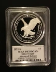 2022-S Proof Silver Eagle Advanced Release PCGS PR70 Damstra Signed