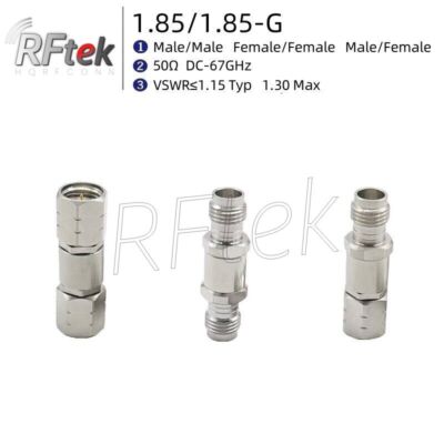 1.85mm To 1.85mm Male Female DC-67GHz RF microwave high frequency MMwave Adapter